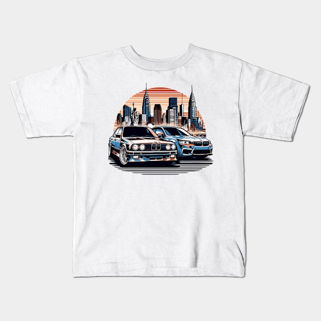 BMW M5 Kids T-Shirt by Vehicles-Art